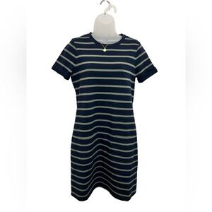 New: Banana Republic Striped Navy and Green Dress